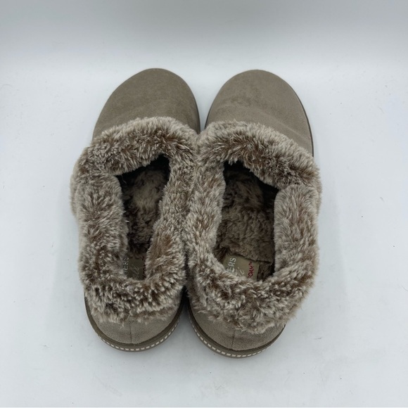 Skechers Womens Cozy Campfire cali Slip On Slippers Dark Taupe Sz 8 memory foam - Picture 5 of 6